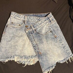 Ksubi Blue Denim Mini Skirt